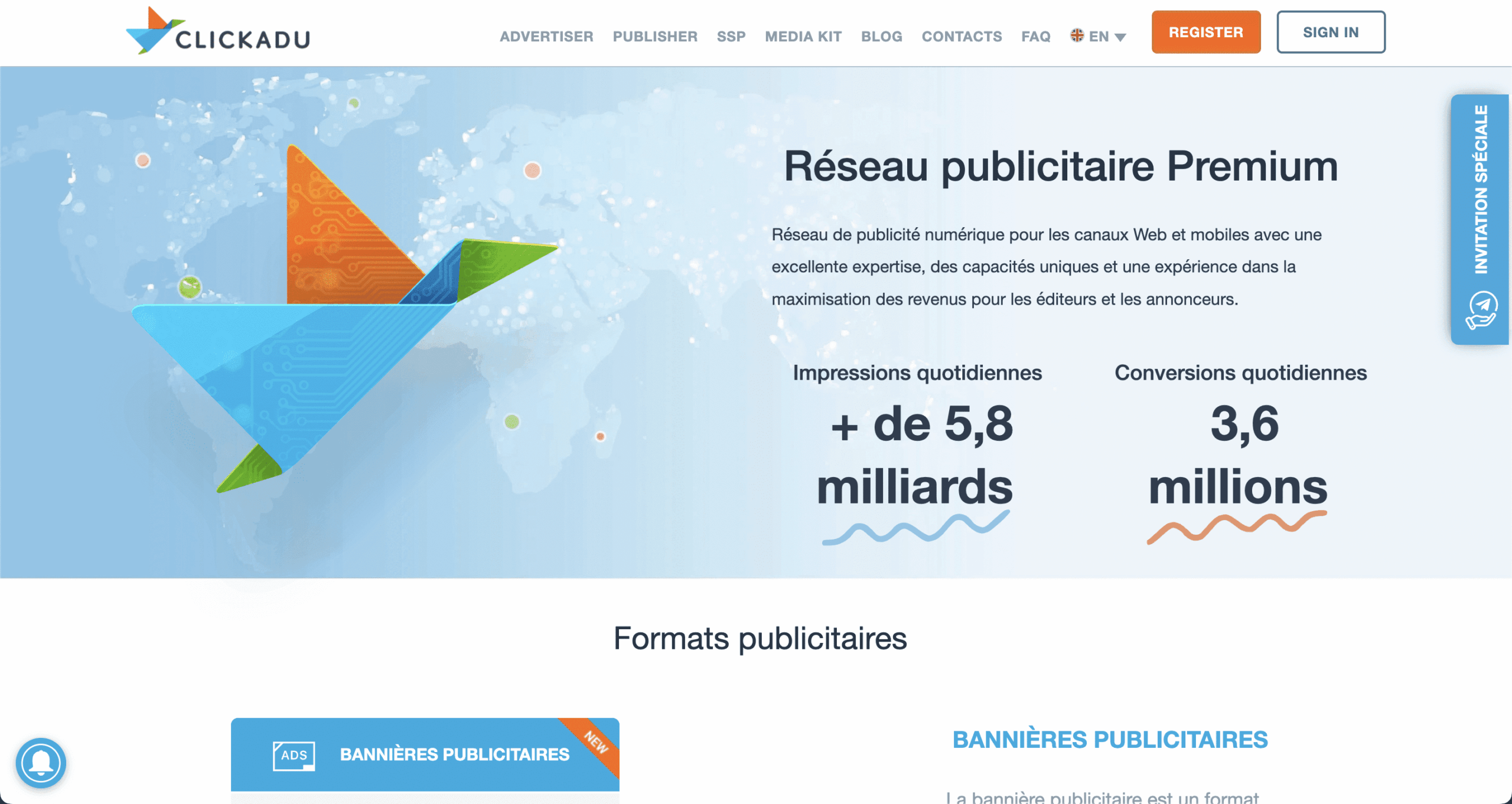Une Régie publicitaire avec haut CPC CPM