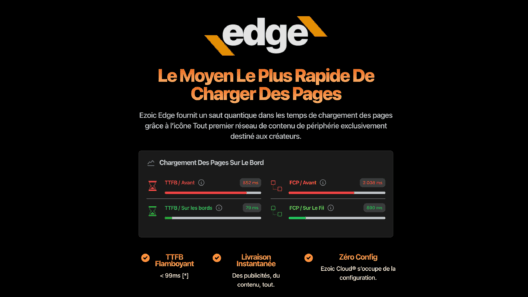 Ezoic lance Edge Pour rendre votre site plus rapide