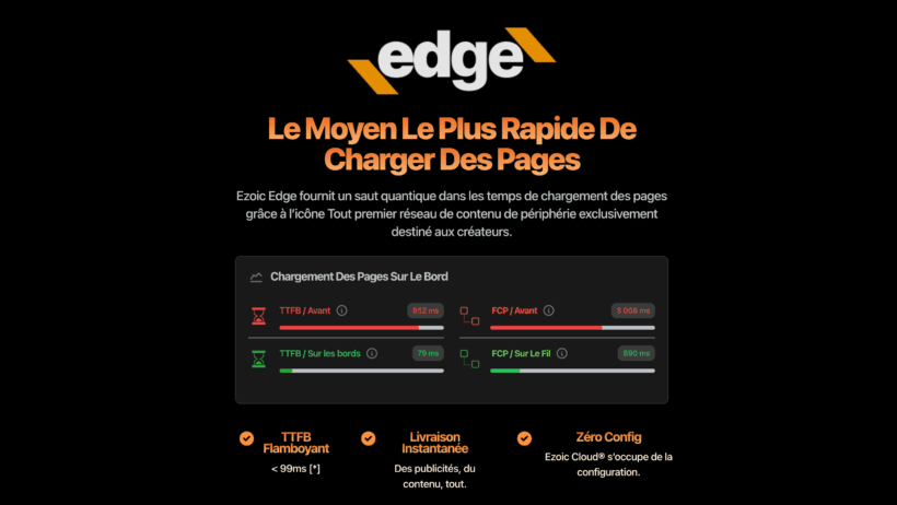 Ezoic lance Edge Pour rendre votre site plus rapide