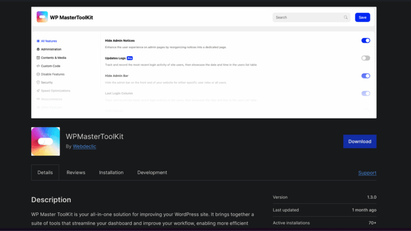 Découvrez WP Master Toolkit : L'extension WordPress tout-en-un dont vous avez besoin