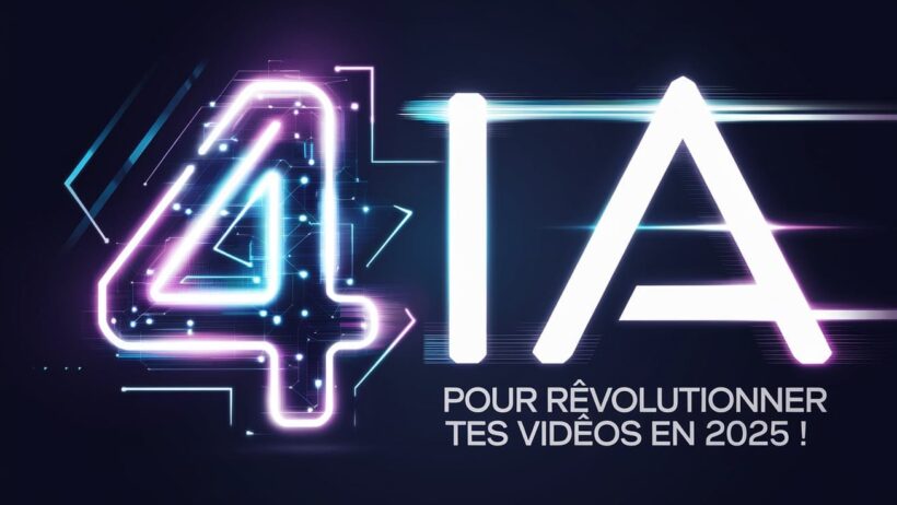 4 IA pour Révolutionner tes Vidéos en 2025 !
