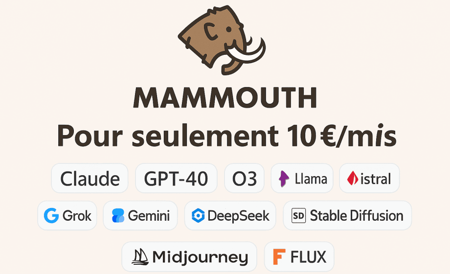 Mammoth : L'abonnement IA qui vous fait économiser une blinde !