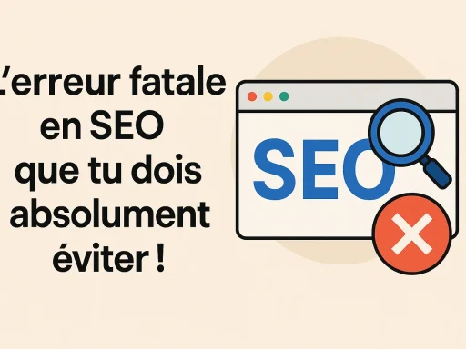 L'erreur fatale en SEO que tu dois absolument éviter !