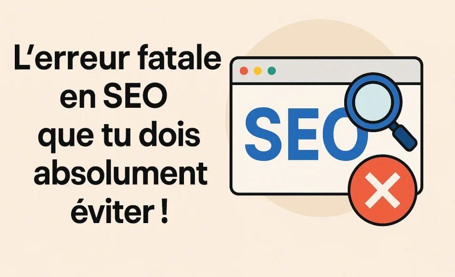 L'erreur fatale en SEO que tu dois absolument éviter !